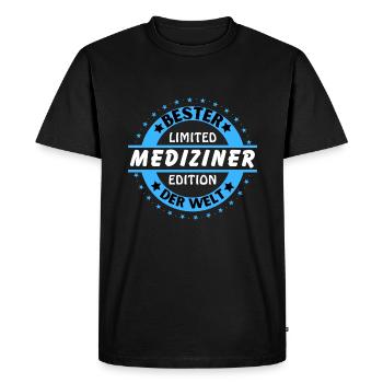 Meilleur médecin du monde - T-shirt Premium bio Homme - noir - Devant - Nico (187cm)
