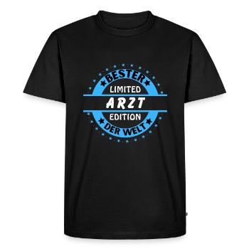 Meilleur médecin du monde - T-shirt Premium bio Homme - noir - Devant - Nico (187cm)