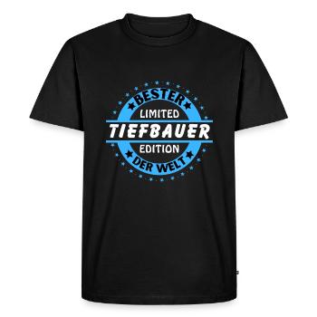 Best civil engineer in the world - Men's Premium Organic T-Shirt - black - Front - Nico (187cm)