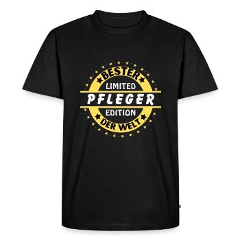 Meilleur soignant au monde - T-shirt Premium bio Homme - noir - Devant - Nico (187cm)