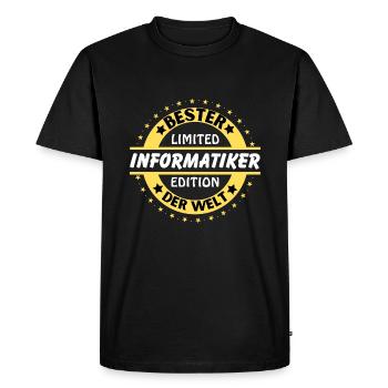 Best computer scientist in the world - Men's Premium Organic T-Shirt - black - Front - Nico (187cm)