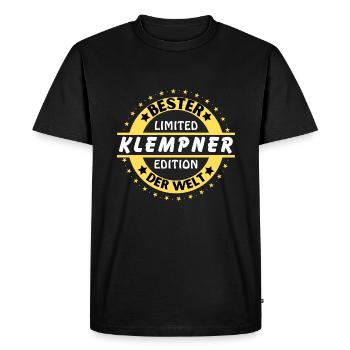 Best plumber in the world - Men's Premium Organic T-Shirt - black - Front - Nico (187cm)