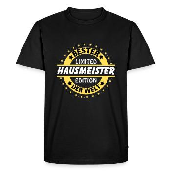 Meilleur concierge du monde - T-shirt Premium bio Homme - noir - Devant - Nico (187cm)