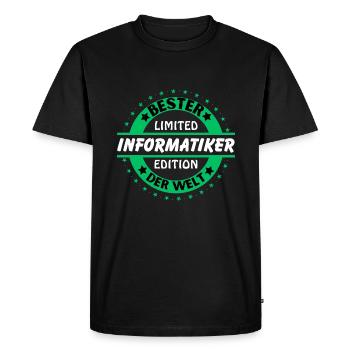 Best computer scientist in the world - Men's Premium Organic T-Shirt - black - Front - Nico (187cm)