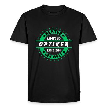 Meilleur opticien du monde - T-shirt Premium bio Homme - noir - Devant - Nico (187cm)