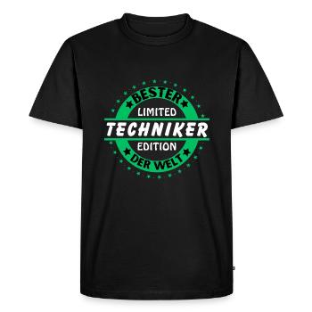 Meilleur technicien au monde - T-shirt Premium bio Homme - noir - Devant - Nico (187cm)
