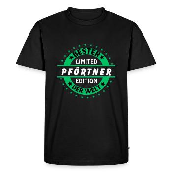 Best doorman in the world - Men's Premium Organic T-Shirt - black - Front - Nico (187cm)