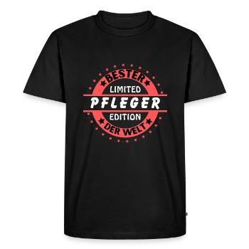 Meilleur soignant au monde - T-shirt Premium bio Homme - noir - Devant - Nico (187cm)