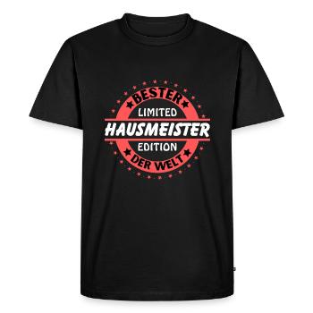 Meilleur concierge du monde - T-shirt Premium bio Homme - noir - Devant - Nico (187cm)
