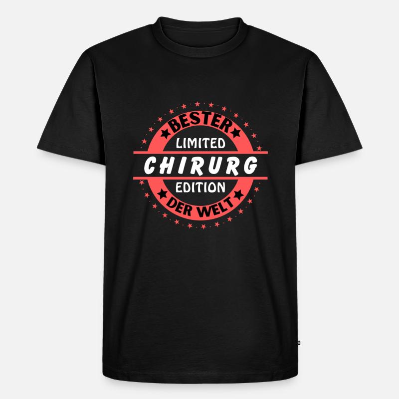Bester Chirurg der Welt - Männer Premium Bio T-Shirt - Schwarz