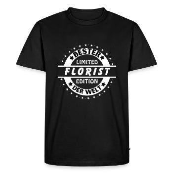 Meilleur fleuriste du monde - T-shirt Premium bio Homme - noir - Devant - Nico (187cm)