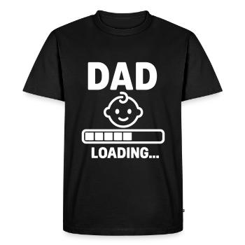 Soon Dad Gift Pregnancy Announcement - Men's Premium Organic T-Shirt - black - Front - Nico (187cm)
