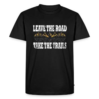 Randonnée Randonnée Backpacking Backpacking Backpacking - T-shirt Premium bio Homme - noir - Devant - Nico (187cm)