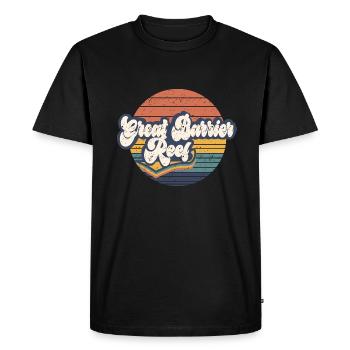 Grande barrière de corail - T-shirt Premium bio Homme - noir - Devant - Nico (187cm)