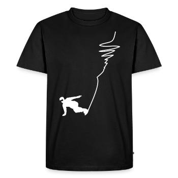 Snowboarding - (19) - Men's Premium Organic T-Shirt - black - Front - Nico (187cm)