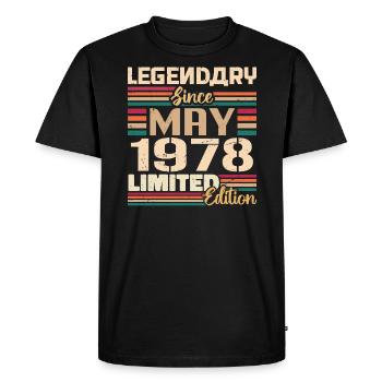May 1978 May - Jubilee May 1978 - Men's Premium Organic T-Shirt - black - Front - Nico (187cm)