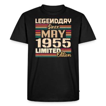 Mai 1955 Mai - Jubilé Mai 1955 - T-shirt Premium bio Homme - noir - Devant - Nico (187cm)