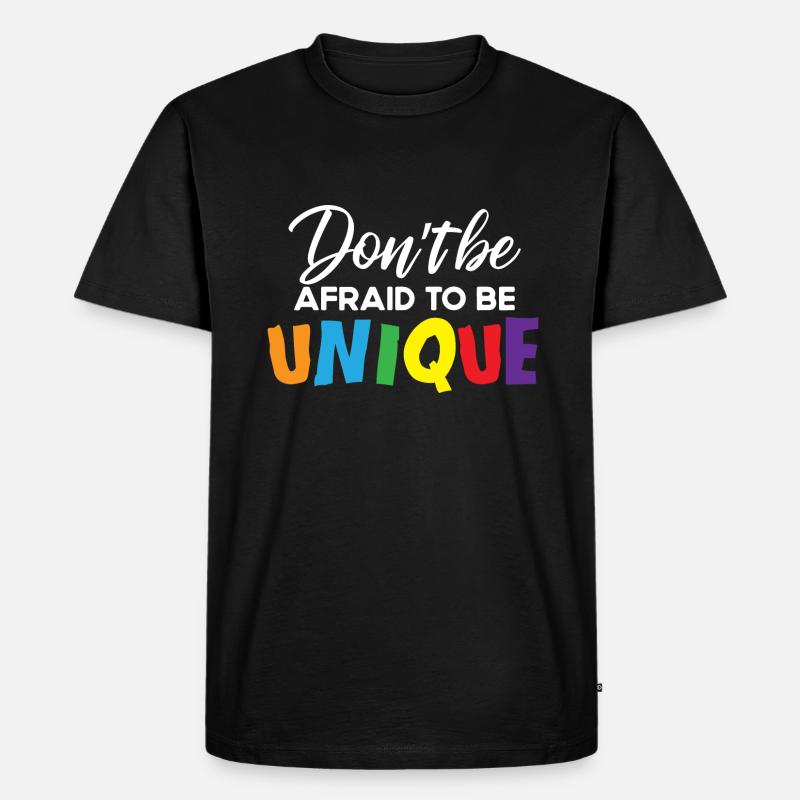 Unique Einzigartig Persönlichkeitsentwicklung - Männer Premium Bio T-Shirt - Schwarz