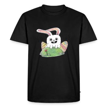 Pâques est là! Joli cadeau cool pour les enfants - T-shirt Premium bio Homme - noir - Devant - Nico (187cm)