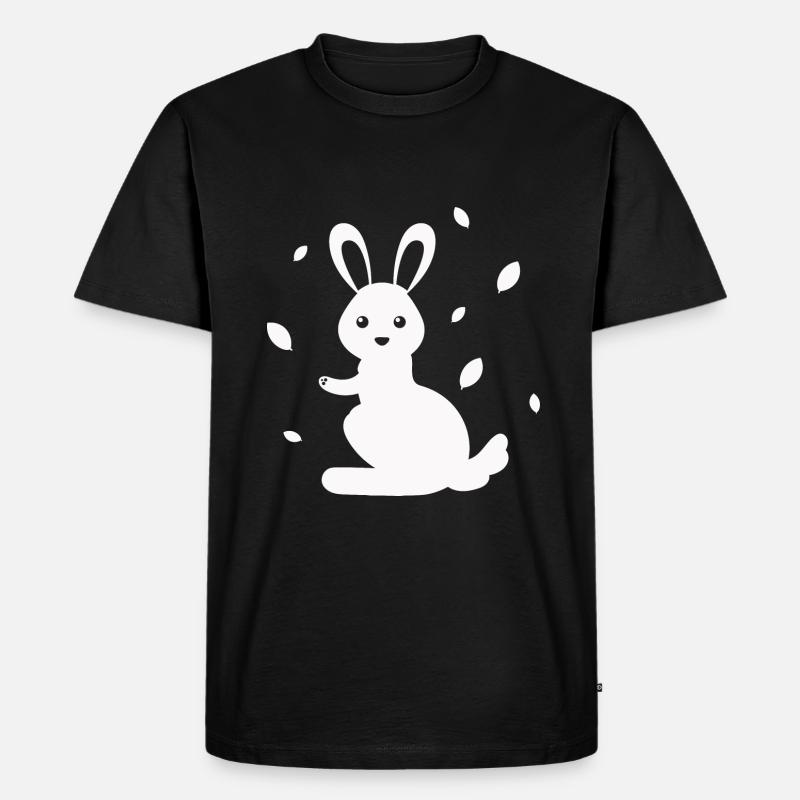 Rabbit - Rabbit Nature Easter - Men's Premium Organic T-Shirt - black