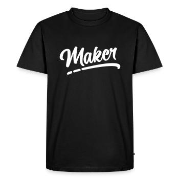 Trouble Maker No2 partner look - Men's Premium Organic T-Shirt - black - Front - Nico (187cm)