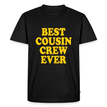 Best cousin crew ever - Men's Premium Organic T-Shirt - black - Front - Nico (187cm)
