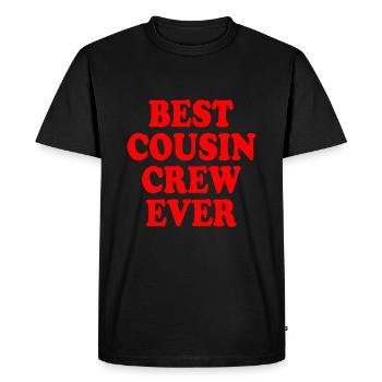 Best cousin crew ever - Men's Premium Organic T-Shirt - black - Front - Nico (187cm)