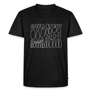 Sydney Australie - T-shirt Premium bio Homme - noir - Devant - Nico (187cm)