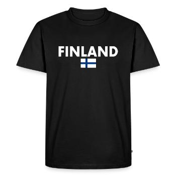 Finland - T-shirt Premium bio Homme - noir - Devant - Nico (187cm)