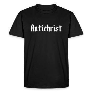 ANTICHRIST Superstar Occult Satan Gothic Paganism - Men's Premium Organic T-Shirt - black - Front - Nico (187cm)