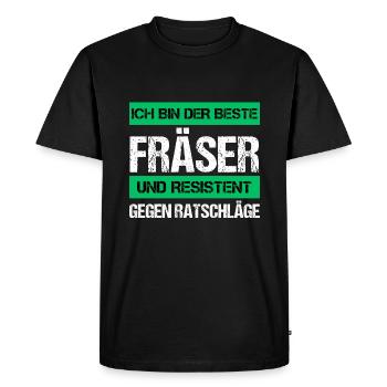 Resistant milling cutter - Men's Premium Organic T-Shirt - black - Front - Nico (187cm)