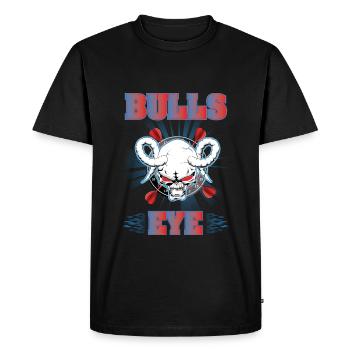 T-shirt Cool Dart Bulls Eye - T-shirt Premium bio Homme - noir - Devant - Nico (187cm)