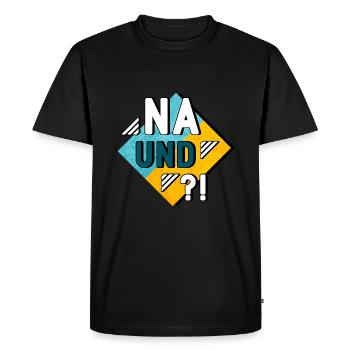 Eh bien, et - T-shirt Premium bio Homme - noir - Devant - Nico (187cm)