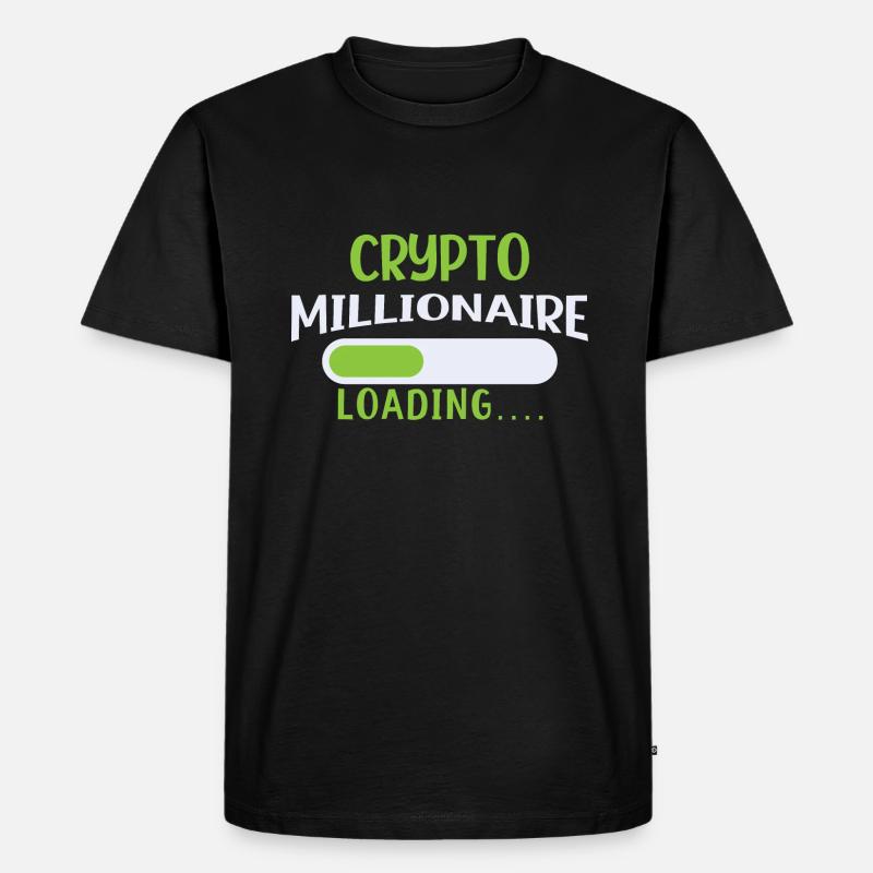 Krypto Bitcoin Bitcoins Crypto Blockchain - T-shirt Premium bio Homme - noir