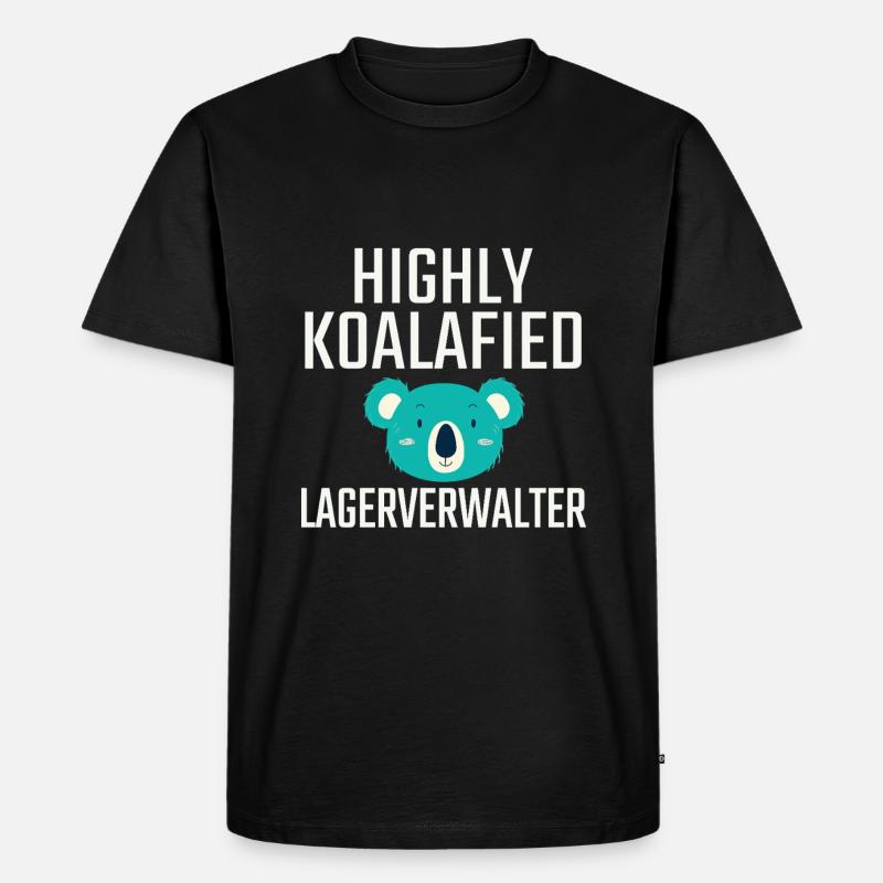 Lagerverwalter Koalafied - Männer Premium Bio T-Shirt - Schwarz