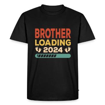 Brother Loading 2024 Brother Brothers Siblings - Men's Premium Organic T-Shirt - black - Front - Nico (187cm)