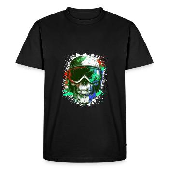 Ski Skull Lunettes de ski - T-shirt Premium bio Homme - noir - Devant - Nico (187cm)