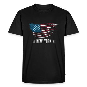 New York - T-shirt Premium bio Homme - noir - Devant - Nico (187cm)