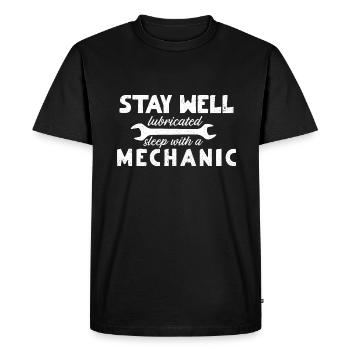 Mécanicien Voiture Tournevis Mécatronique Technicien Voiture - T-shirt Premium bio Homme - noir - Devant - Nico (187cm)