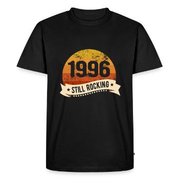1996 Still Rocking Birthday Birth Year of birth - Men's Premium Organic T-Shirt - black - Front - Nico (187cm)