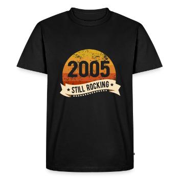 2005 Still Rocking Birthday Birth Year of Birth - Men's Premium Organic T-Shirt - black - Front - Nico (187cm)