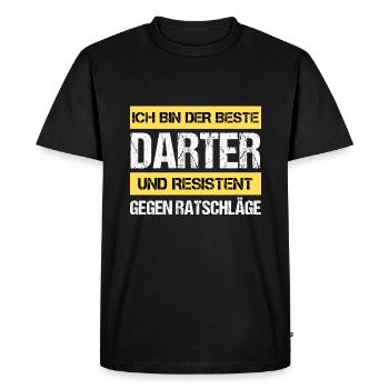 Dard résistant - T-shirt Premium bio Homme - noir - Devant - Nico (187cm)