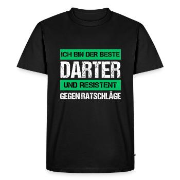 Dard résistant - T-shirt Premium bio Homme - noir - Devant - Nico (187cm)