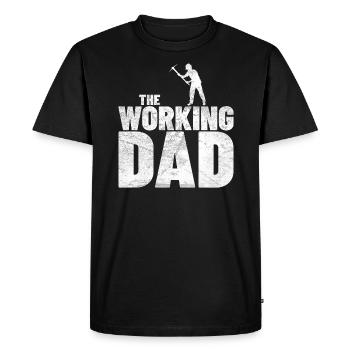 THE WORKING DAD - Men's Premium Organic T-Shirt - black - Front - Nico (187cm)