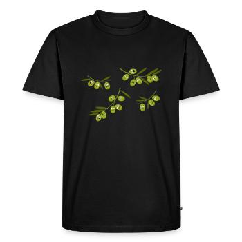 Olive - T-shirt Premium bio Homme - noir - Devant - Nico (187cm)