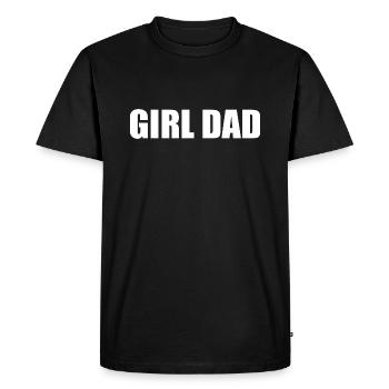 Girl dad - Men's Premium Organic T-Shirt - black - Front - Nico (187cm)