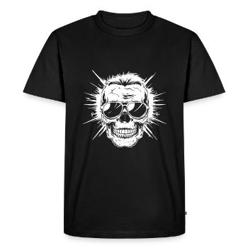 Punk Skull Party - T-shirt Premium bio Homme - noir - Devant - Nico (187cm)