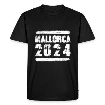 Mallorca 2024 Team - Men's Premium Organic T-Shirt - black - Front - Nico (187cm)