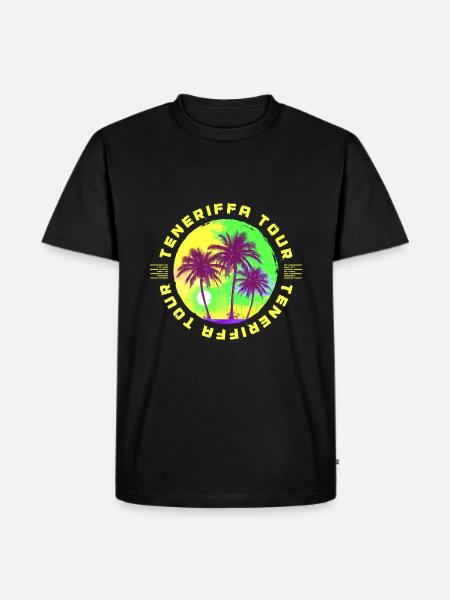 Tenerife Tour Palm Tree Holidays - Men's Premium Organic T-Shirt - black