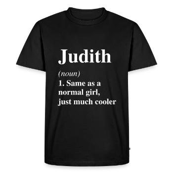 Judith Définition Cool Nom Dicton Cadeau - T-shirt Premium bio Homme - noir - Devant - Nico (187cm)